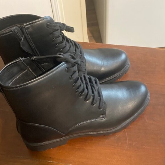 Air Underground Black Combat Boots 14W - Picture 6 of 6